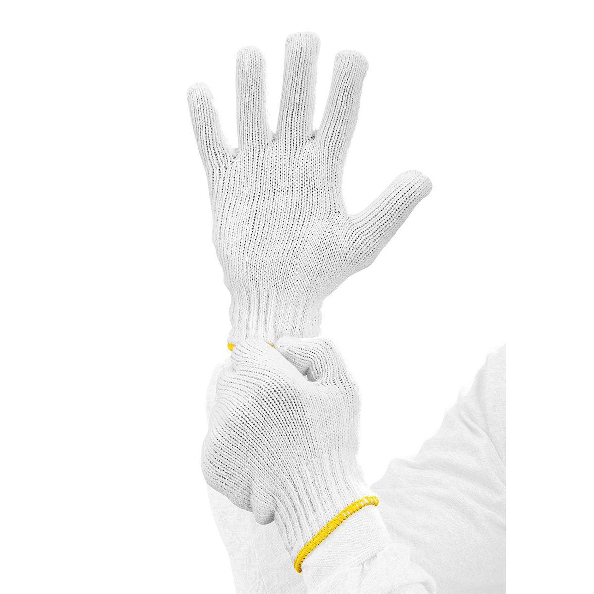 String Knit Gloves, 6 Pair Q83750