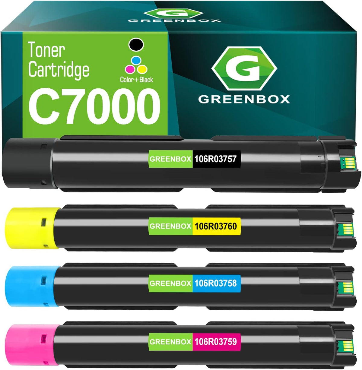 Remanufactured Toner Cartridge 1 Black 1 Cyan 1 Magenta 1 Yellow A922424