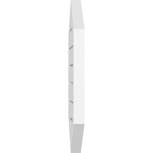 16x22W x 42x22H Vertical Peaked Surface Mount PVC Gable Vent 4/12 Pitch X25716