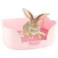 Rabbit Litter Box Corner Litter Bedding Box W956