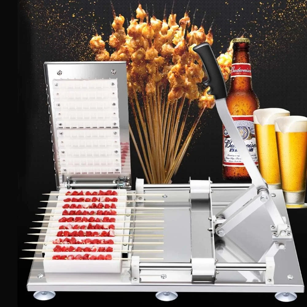 Stainless Steel Manual Skewer Making Machine 10pcs/Batch R88825