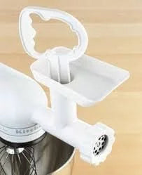 Food Meat Grinder Attachment with Sausage Stuffer Kit and Food Tray K1383