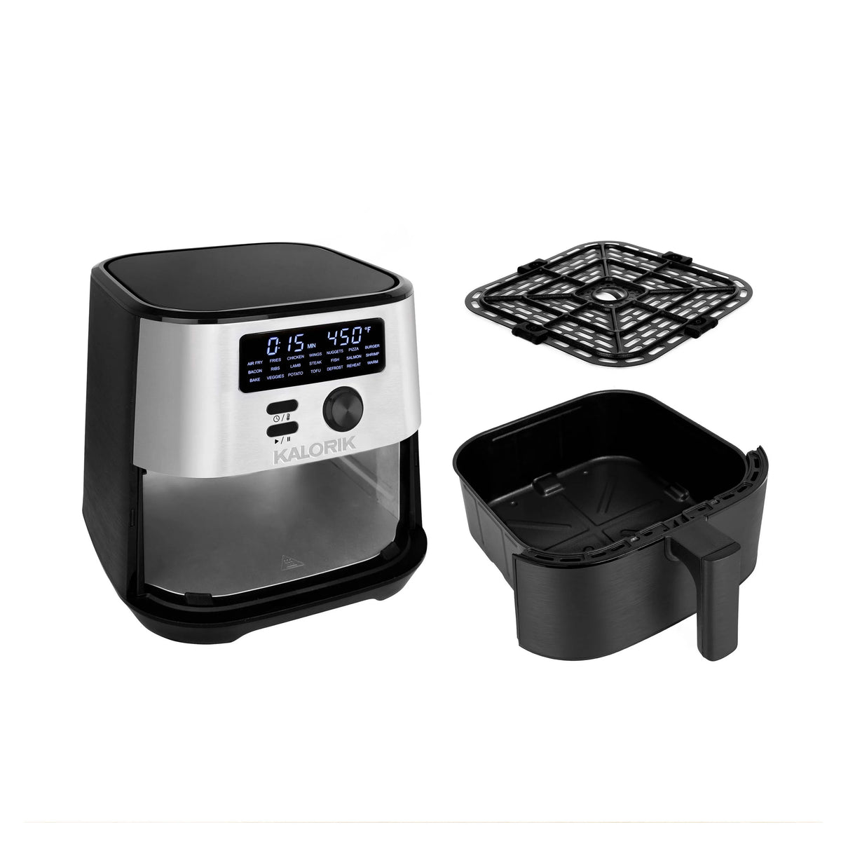 4 Quart Digital Air Fryer with 4 Accessories O4082