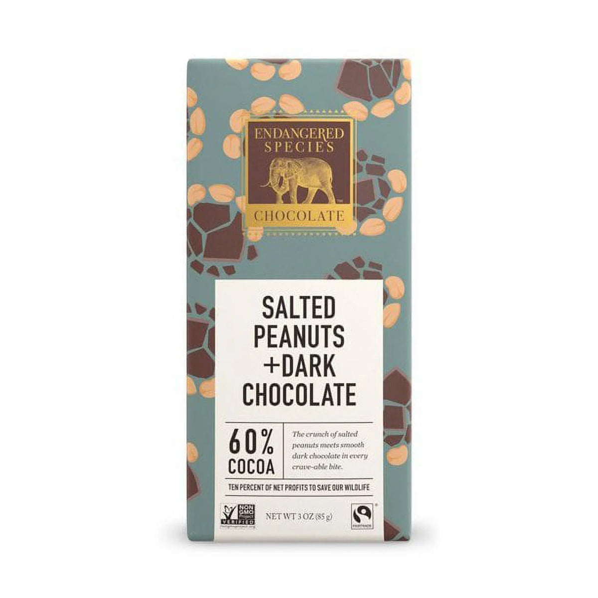Dark Chocolate with Salted Peanuts 3 oz Pack of 12 M873753