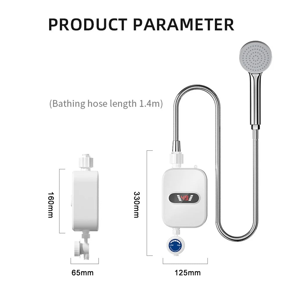 Tankless Water Heater 304 Stainless Steel Thermostatic N67865