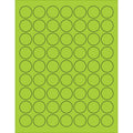 Fluorescent Green Circle Laser Labels, 6300/Case Q148