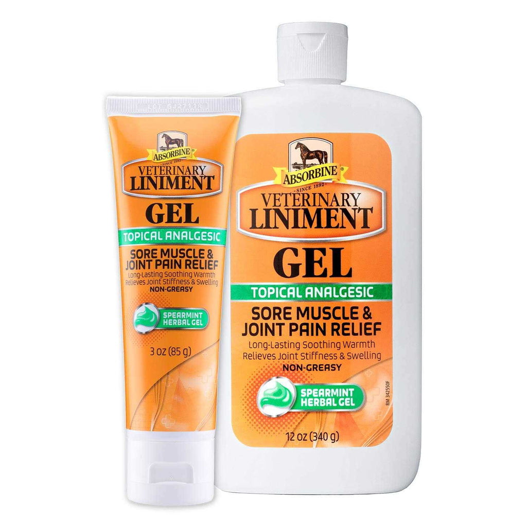 Absorbine Veterinary Liniment Gel Topical Menthol Analgesic Rub E434728