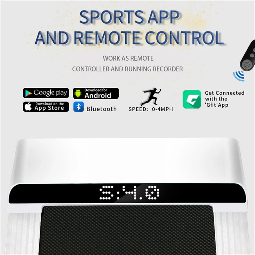 Portable 1.5HP Under Desk Walking Pad with LED Display T502