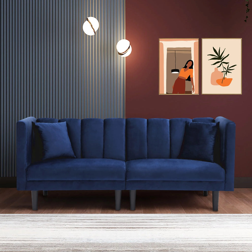 Velvet Futon Sofa Bed X9329