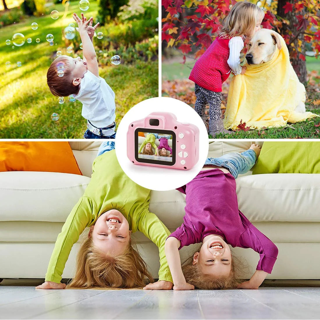 13MP 1080P Rechargeable Children's Toy Camera with 16G TF Card F766952