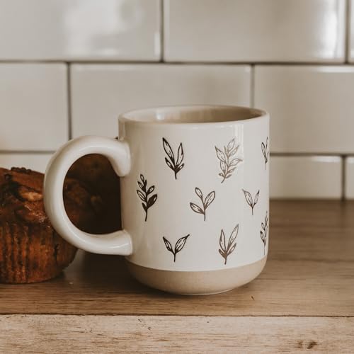 White 14oz Stoneware Christmas Coffee Mug A5306