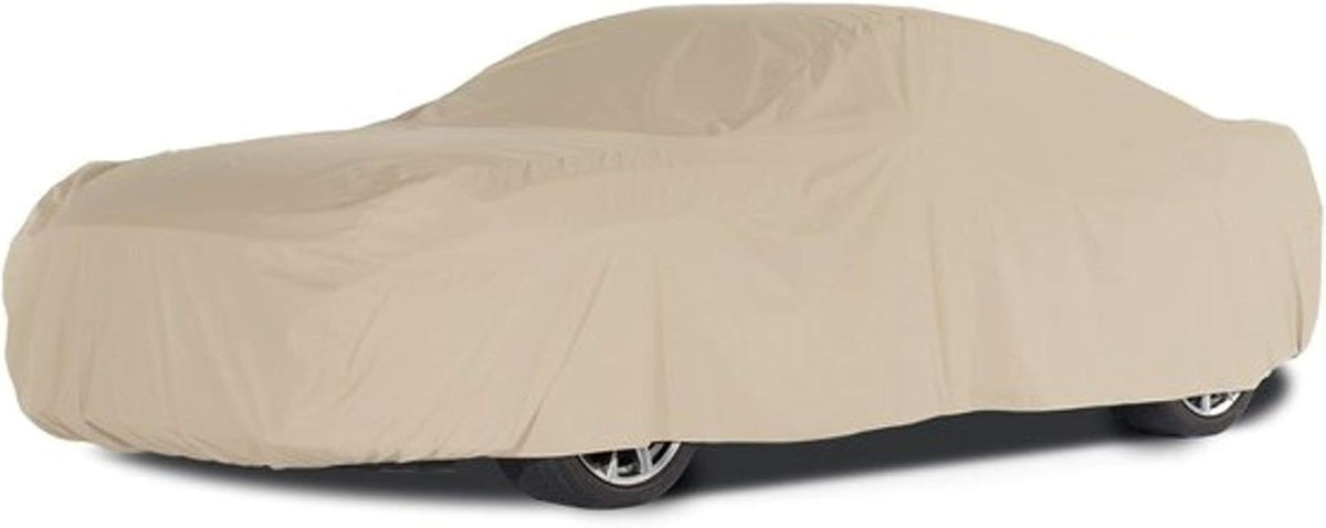 Khaki Weather Resistant Polyester Car Cover T657