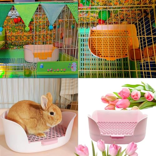 Rabbit Litter Box Corner Litter Bedding Box W956