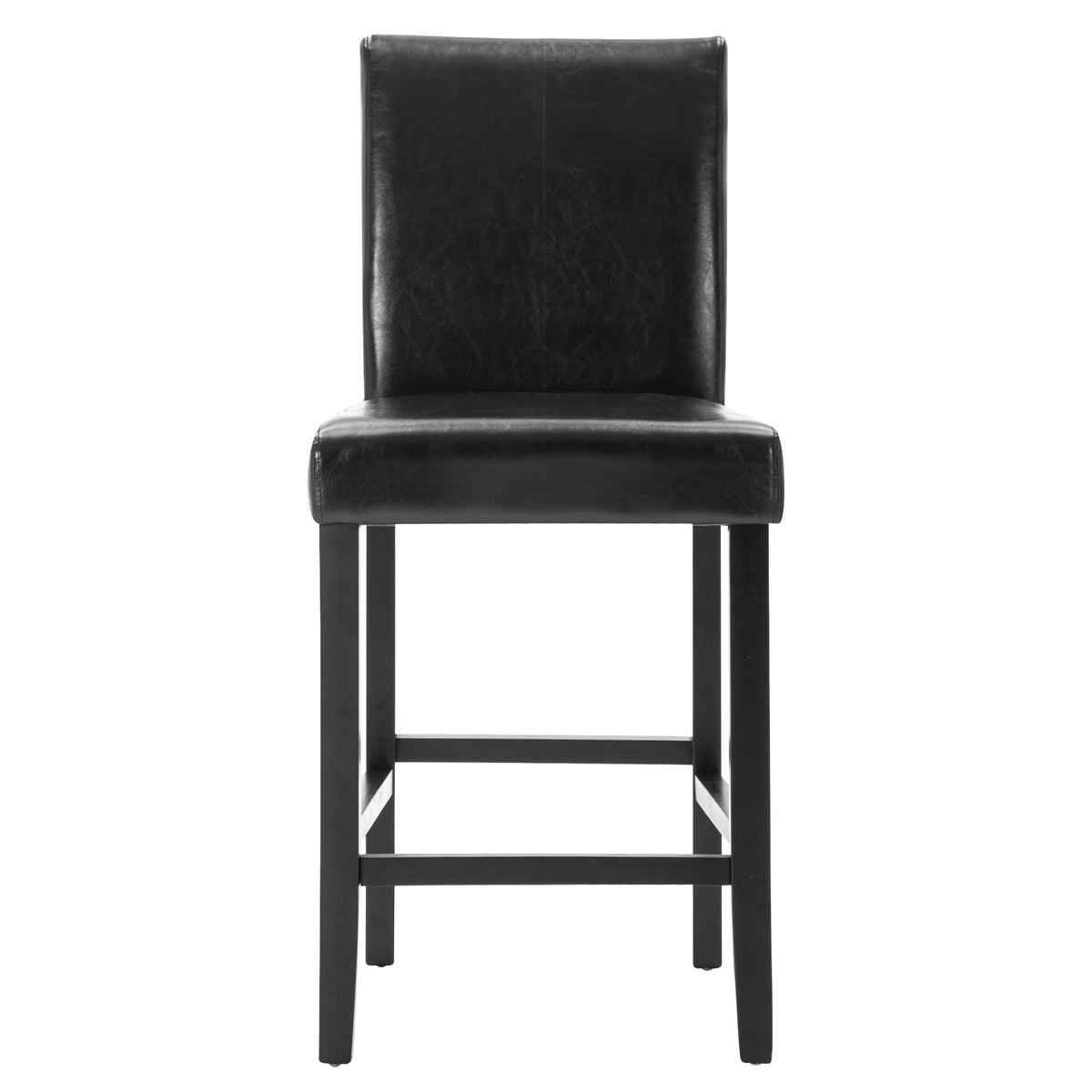 Black PU Leather Bar Stools, Set of 2 B27066