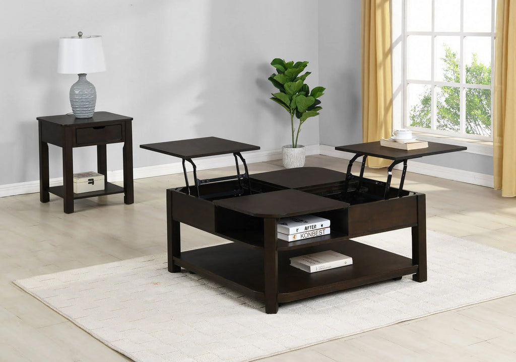 Lift-Up Coffee Table with Hidden Storage X42799