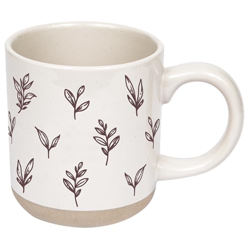 White 14oz Stoneware Christmas Coffee Mug A5306