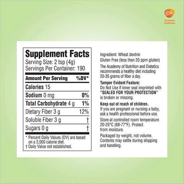 190 Servings Fiber Supplement T45677