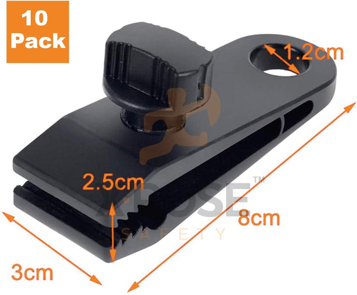 10 Pack Heavy Duty Reusable Tarp Clips B75545