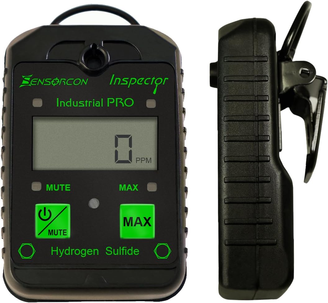 Hydrogen Sulfide Detector, Measures H2S 0-400 ppm, Waterproof T733
