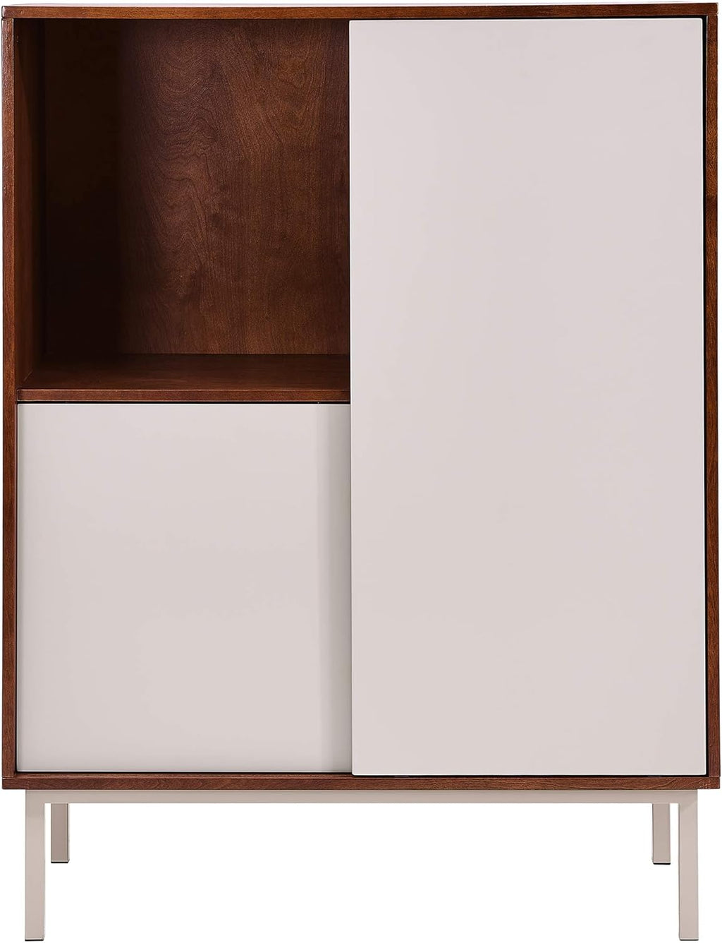 Two-Tone Sliding Door Cabinet O842274