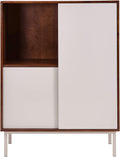 Two-Tone Sliding Door Cabinet O842274