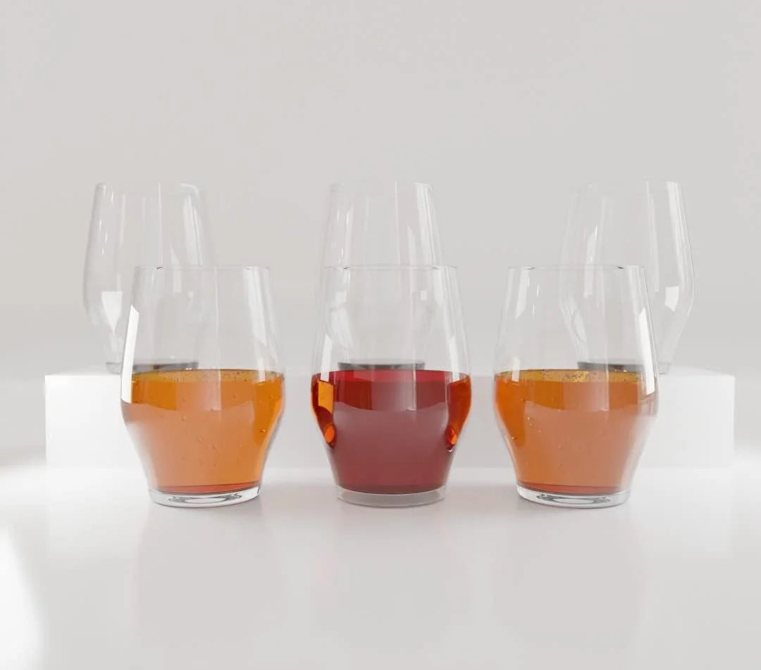 Stemless Crystal Wine Glass Set of 6 R5699