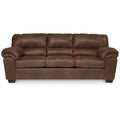 Faux Leather Full Sleeper Sofa in Coffee Dark Brown C59058