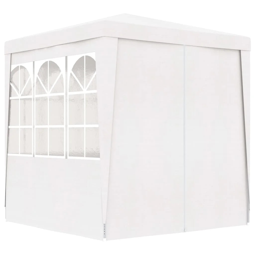 White Party Tent with Side Walls 6.6'x6.6' T474