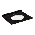 Vanity Top with Back Splash Absolute Black Z781