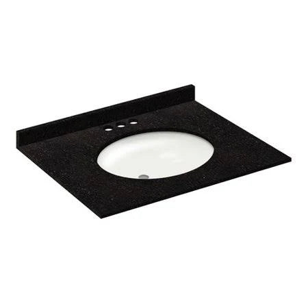 Vanity Top with Back Splash Absolute Black Z781