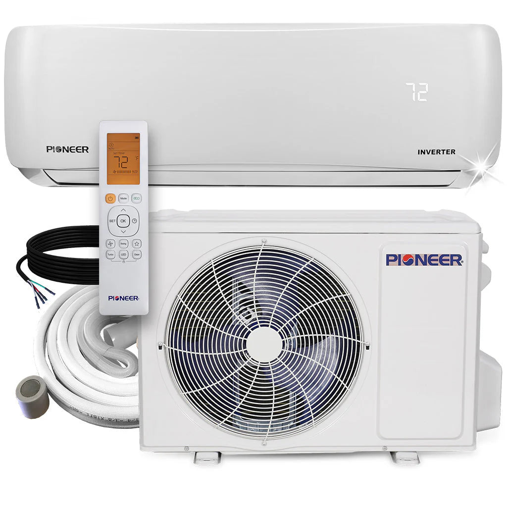 9,000 BTU 230V Ductless Mini-Split Inverter Air Conditioner Heat Pump System E56384