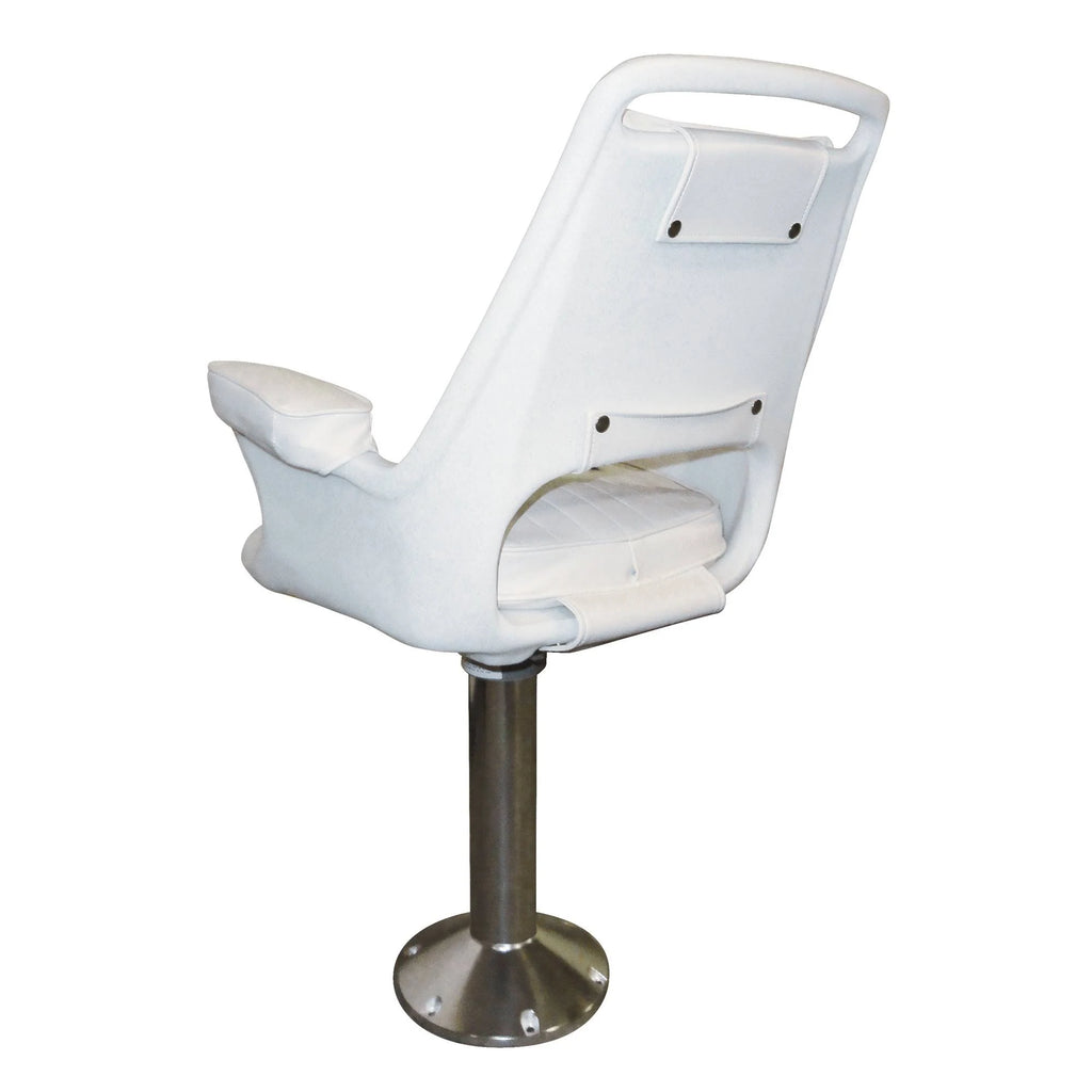 Chair with Fixed Height Pedestal and Seat Slide S165