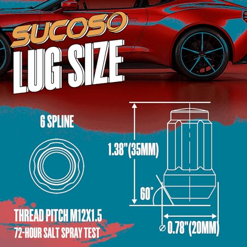 6-Spline Wheel Lug Nuts O247030