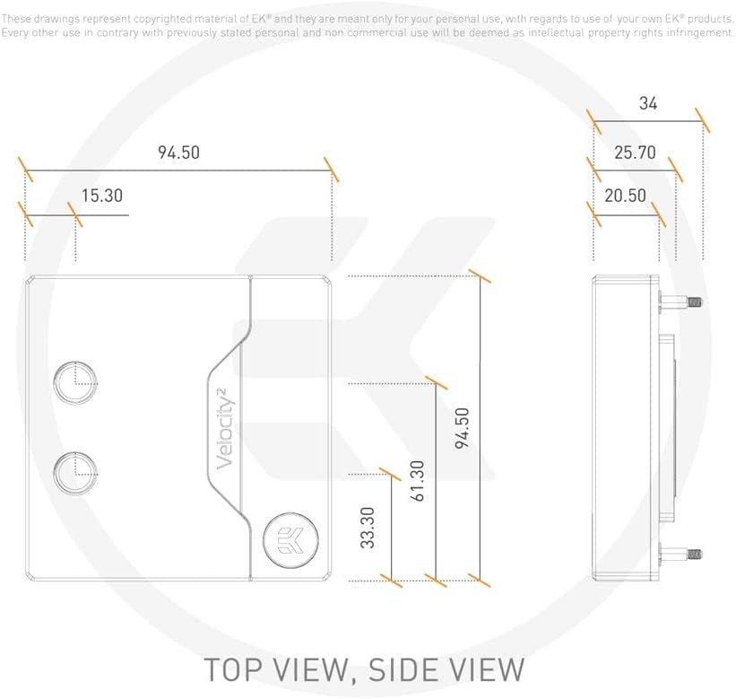 Nickel/Plexi CPU Water Block D28151