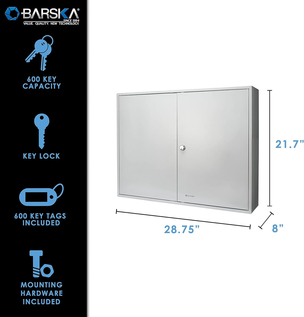 600 Position Key Cabinet with Key Lock D43349