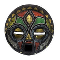 Hand Beaded African Wood Mask Wall Decor A4668