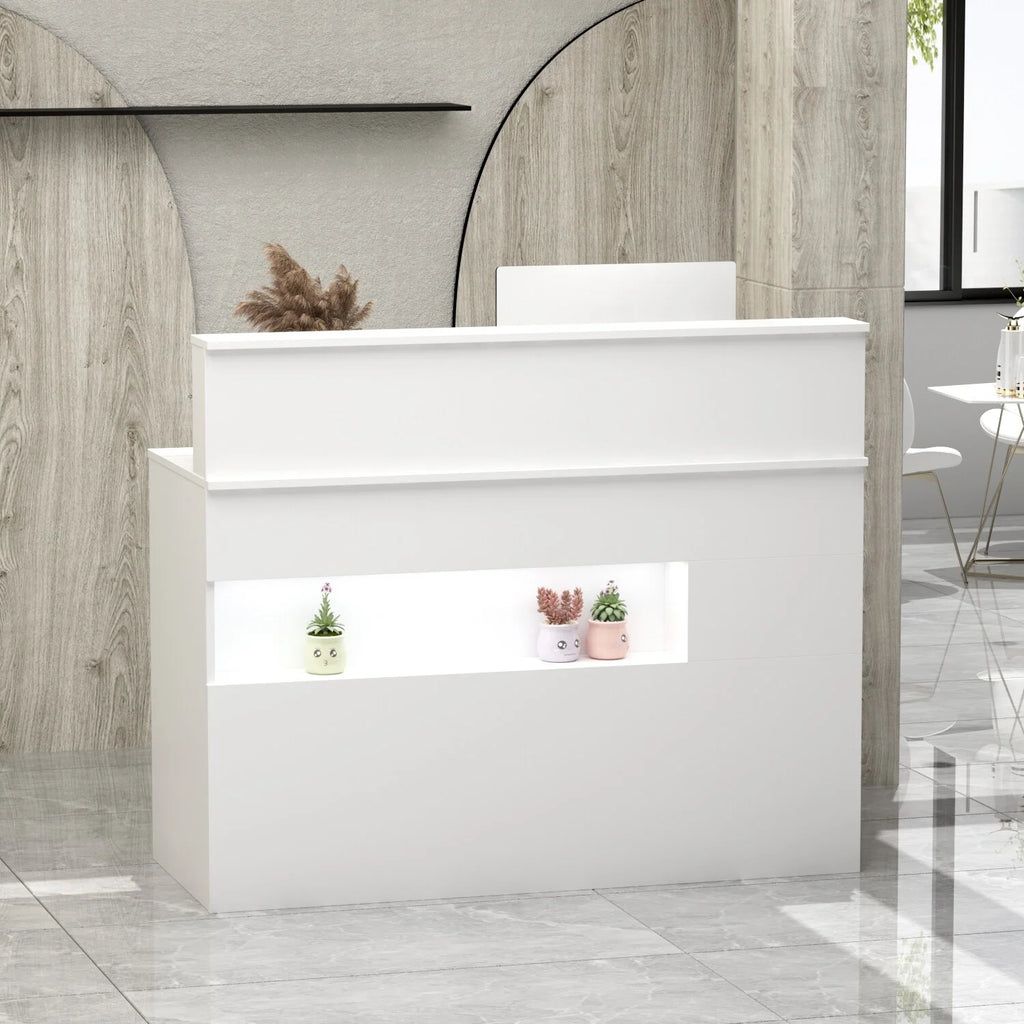 Rectangular Wood Reception Desk T514610
