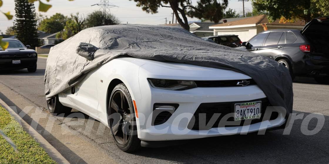 Black Pack of 2 Chevy Camaro Car Cover J270