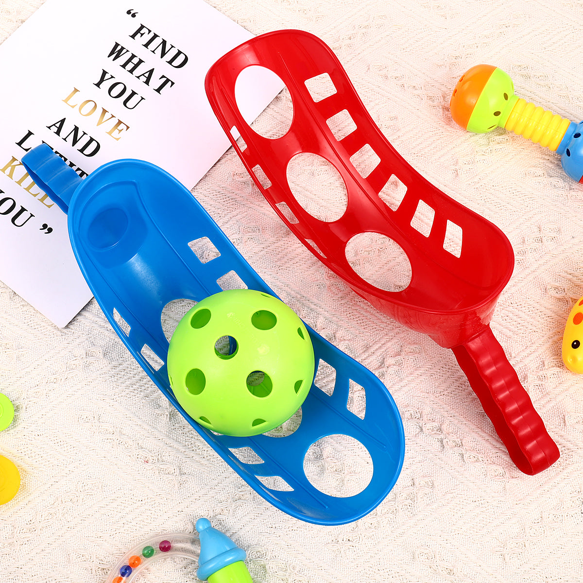 Scoop Ball Game Toss & Catch Set Outdoor Sports Beach Game Z4090