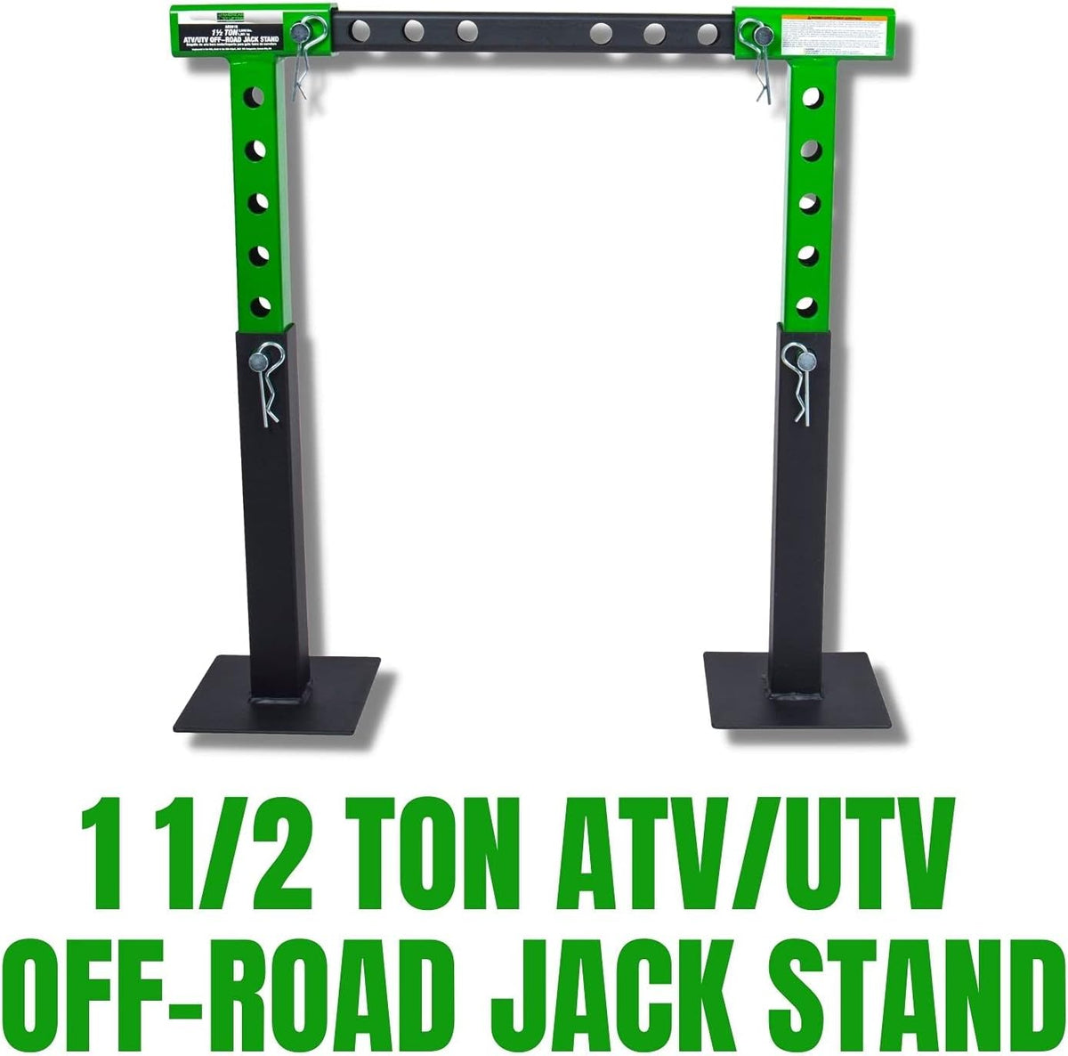 1.5 Ton ATV UTV Jack Stands with Rack Bar Saddle K7817
