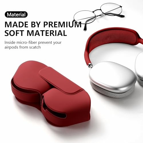 Black PU Leather Carrying Case for Headphones C483