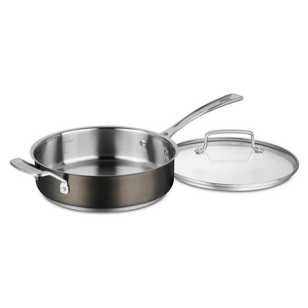 11-Piece Black Stainless Steel Cookware Set I400047