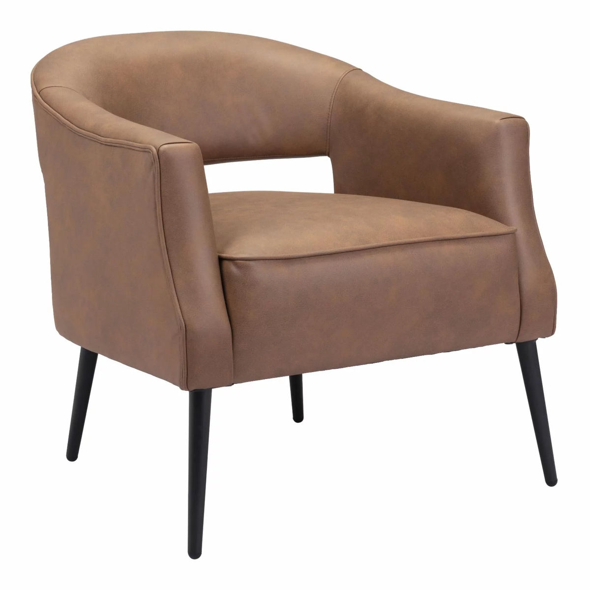 Vintage Brown Accent Chair J1618