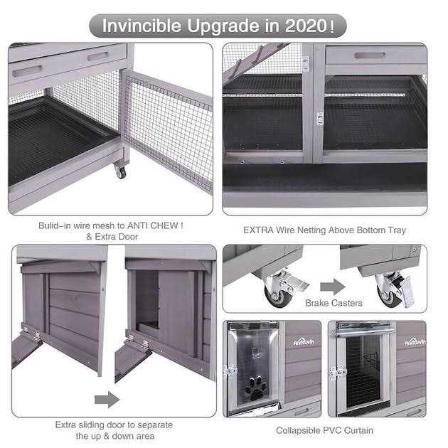 Outdoor & Indoor Bunny Hutch Z94499