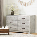 6 Drawer Double Dresser F2076