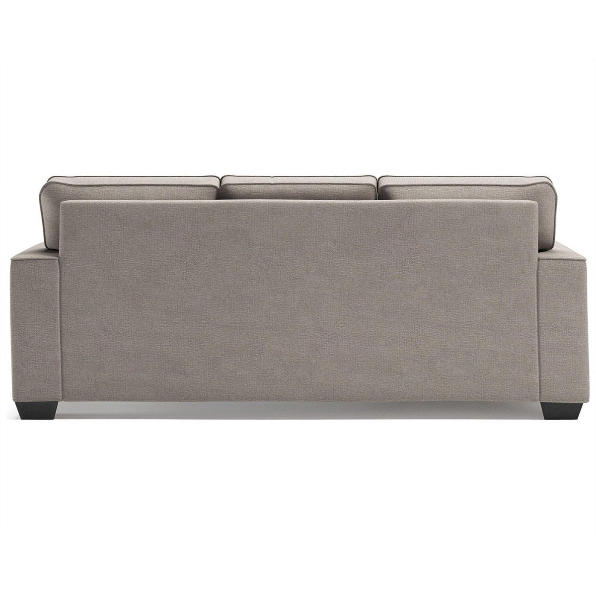 Modern Fabric & Wood Sofa Chaise in Stone Light Gray D125