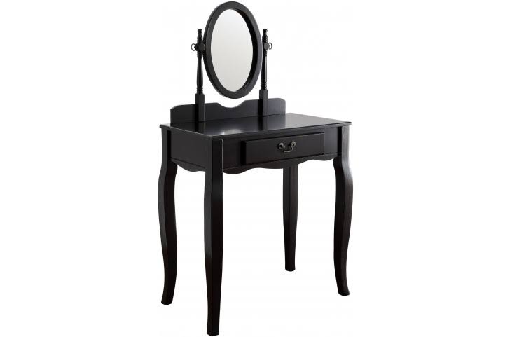 Black Vanity with Stool U3751