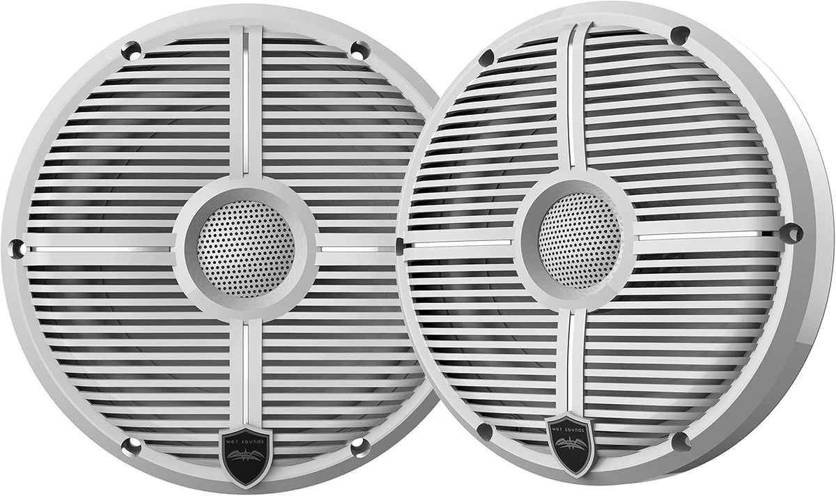 6.5" White Grill Marine Speakers N75010
