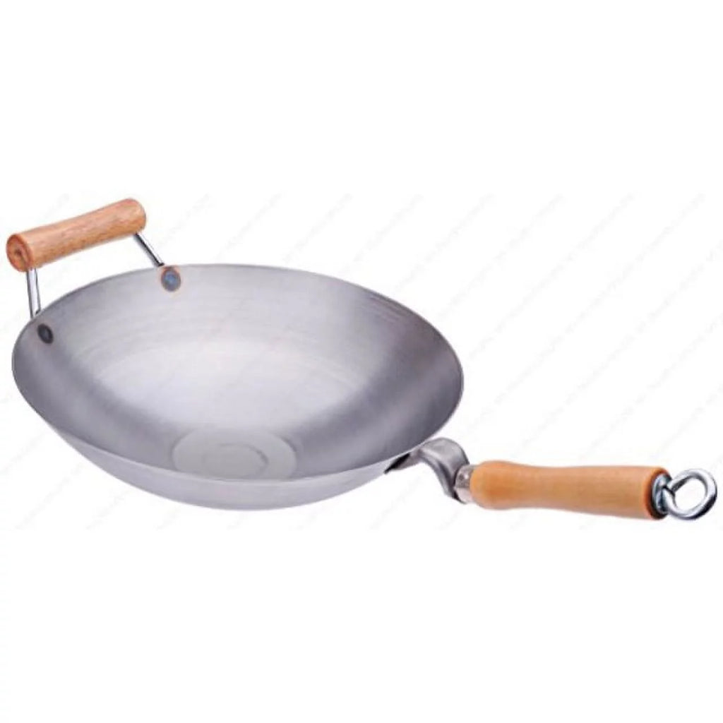 14 Inches Carbon Steel Wok with Helper Handle N275216