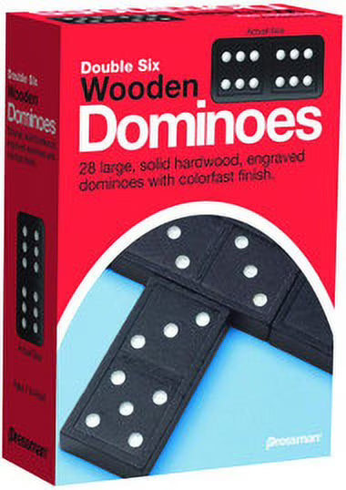Double Six Wooden Dominoes H407